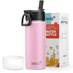 Water Bottle with Straw-18oz