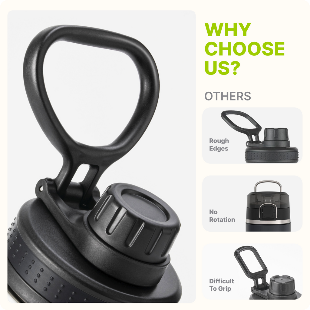 Water Bottle with Spout Lid-12 oz