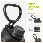 Water Bottle with Spout Lid-12 oz