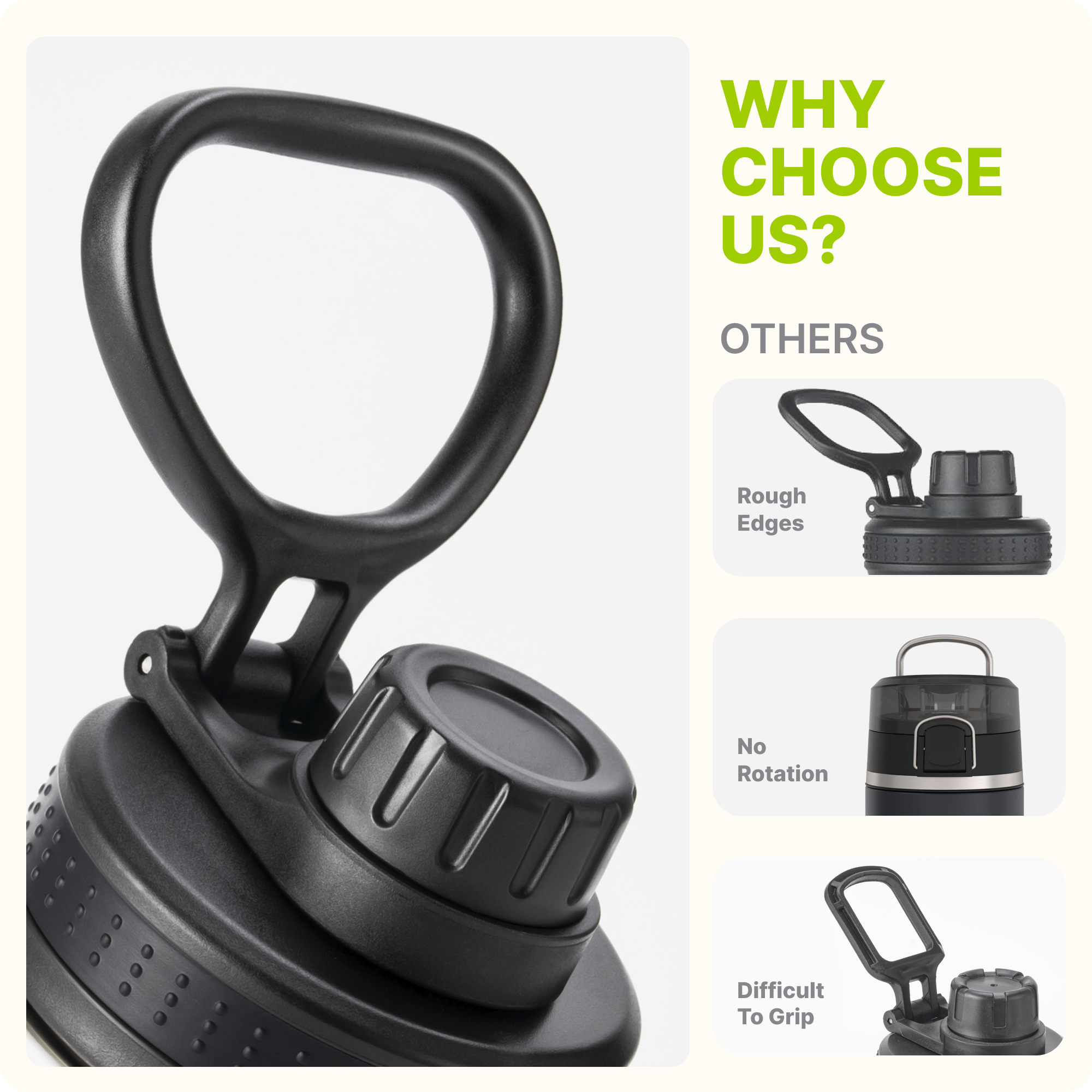 Water Bottle with Spout Lid-12 oz